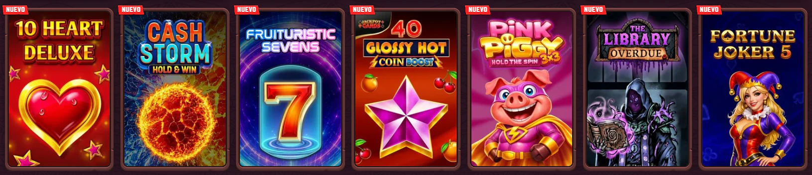 Colección de tragamonedas digitales y slots online disponible en 5 Gringos Casino