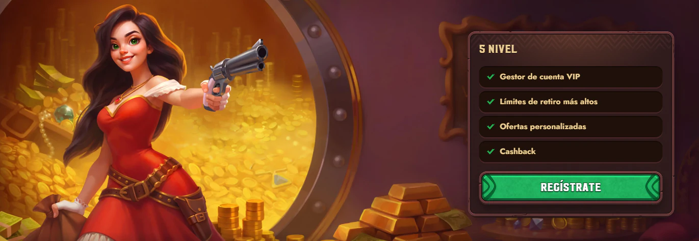 Sistema VIP de 5 Gringos Casino con recompensas y beneficios para clientes frecuentes
